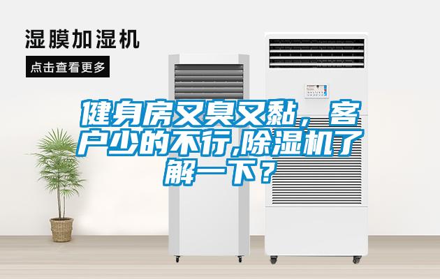 健身房又臭又黏，客戶少的不行,除濕機了解一下？