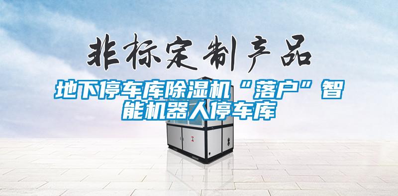 地下停車庫(kù)除濕機(jī)“落戶”智能機(jī)器人停車庫(kù)