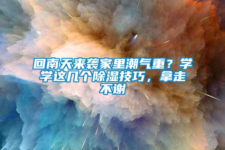 回南天來襲家里潮氣重？學學這幾個除濕技巧，拿走不謝