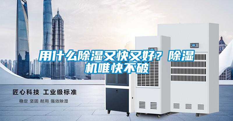 用什么除濕又快又好？除濕機唯快不破