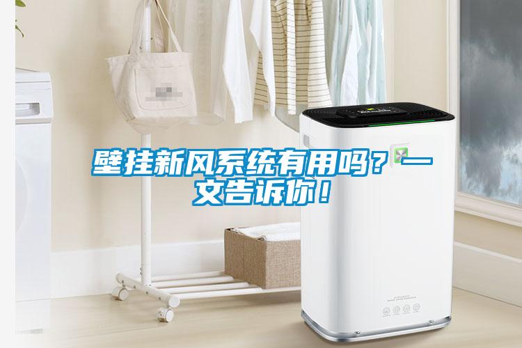 壁掛新風(fēng)系統(tǒng)有用嗎？一文告訴你！