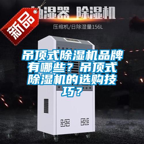 吊頂式除濕機品牌有哪些？吊頂式除濕機的選購技巧？