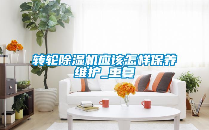 轉輪除濕機應該怎樣保養(yǎng)維護_重復