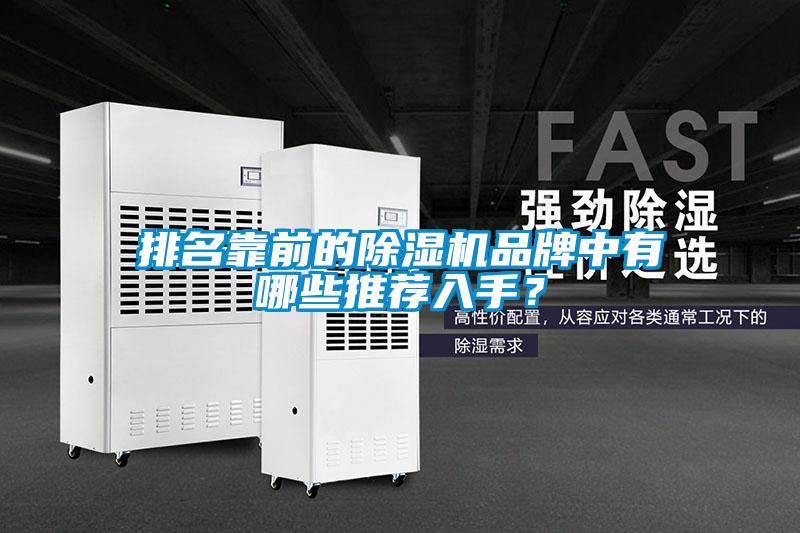 排名靠前的除濕機品牌中有哪些推薦入手？