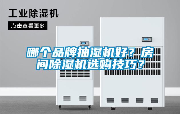 哪個品牌抽濕機好？房間除濕機選購技巧？