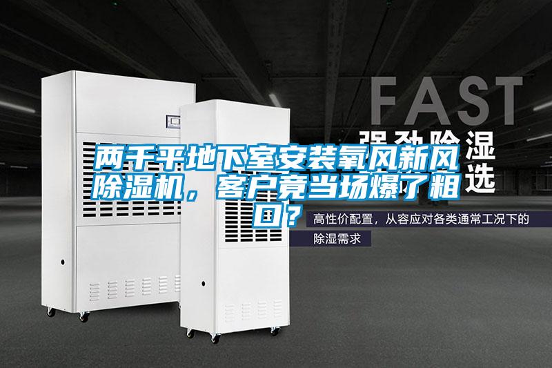 兩千平地下室安裝氧風新風除濕機，客戶竟當場爆了粗口？
