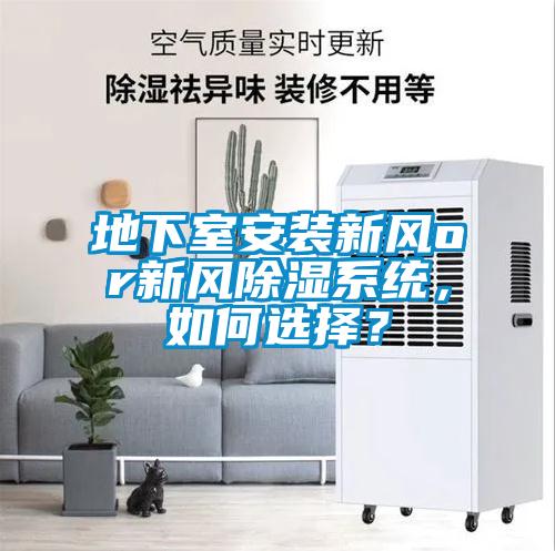 地下室安裝新風or新風除濕系統(tǒng)，如何選擇？
