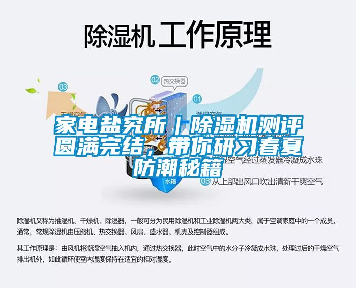 家電鹽究所｜除濕機測評圓滿完結(jié)，帶你研習春夏防潮秘籍