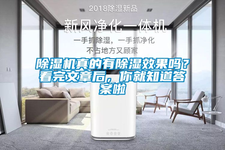 除濕機真的有除濕效果嗎？看完文章后，你就知道答案啦