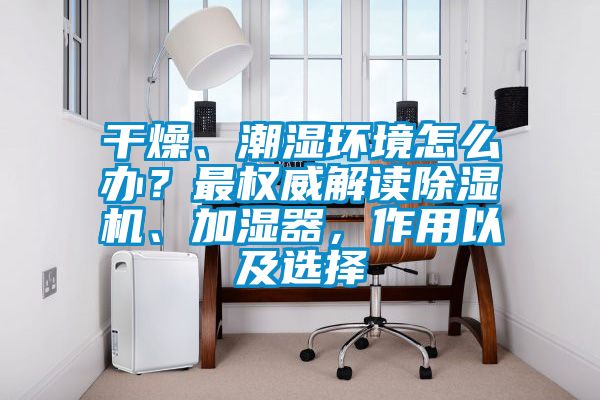 干燥、潮濕環境怎么辦？最權威解讀除濕機、加濕器，作用以及選擇