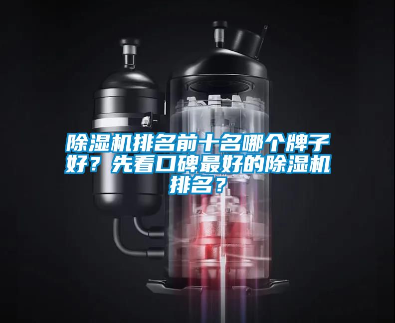 除濕機排名前十名哪個牌子好？先看口碑最好的除濕機排名？